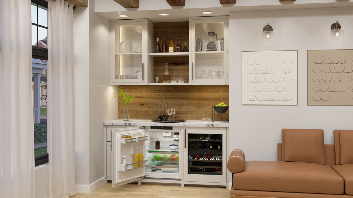 Wine fridge suitable for undercounter installation for wine tempering, Right Hinged UW3720