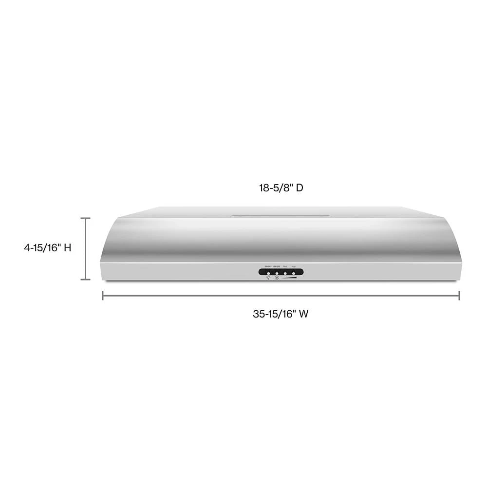36" Range Hood with the FIT System UXT5236BDS