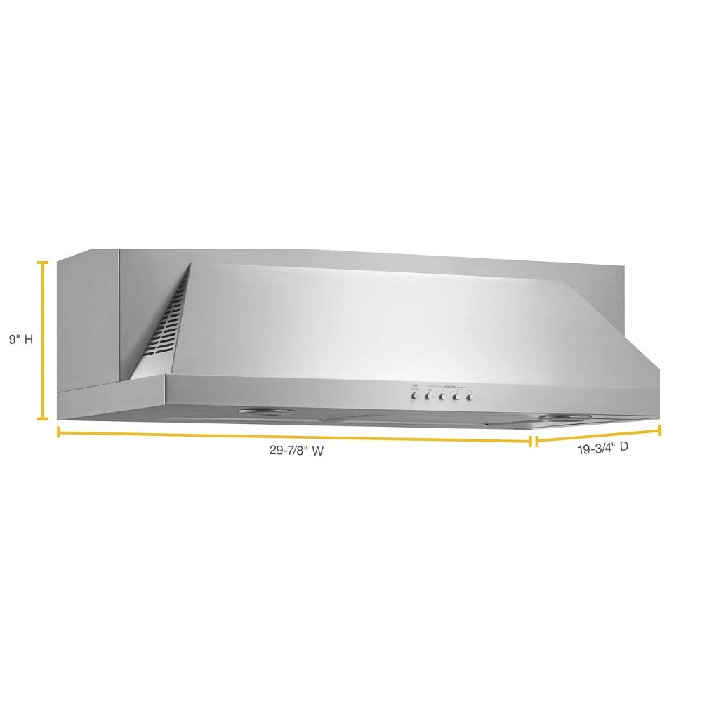 30" Convertible Under-Cabinet Hood UXT5530AAS