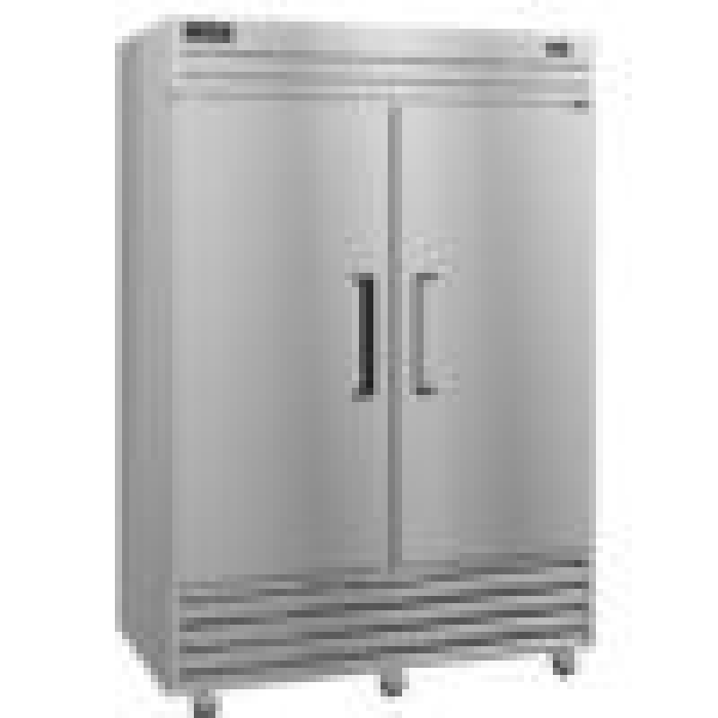 Freezer, Two Section Upright, Full Stainless Doors with Locks VF2AFS