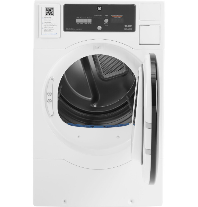Commercial 7.7 cu. ft. Capacity Gas Dryer with Built-In App-Based Payment System SITE WIFI REQUIRED, Standalone Unit VFD31GSSRWW