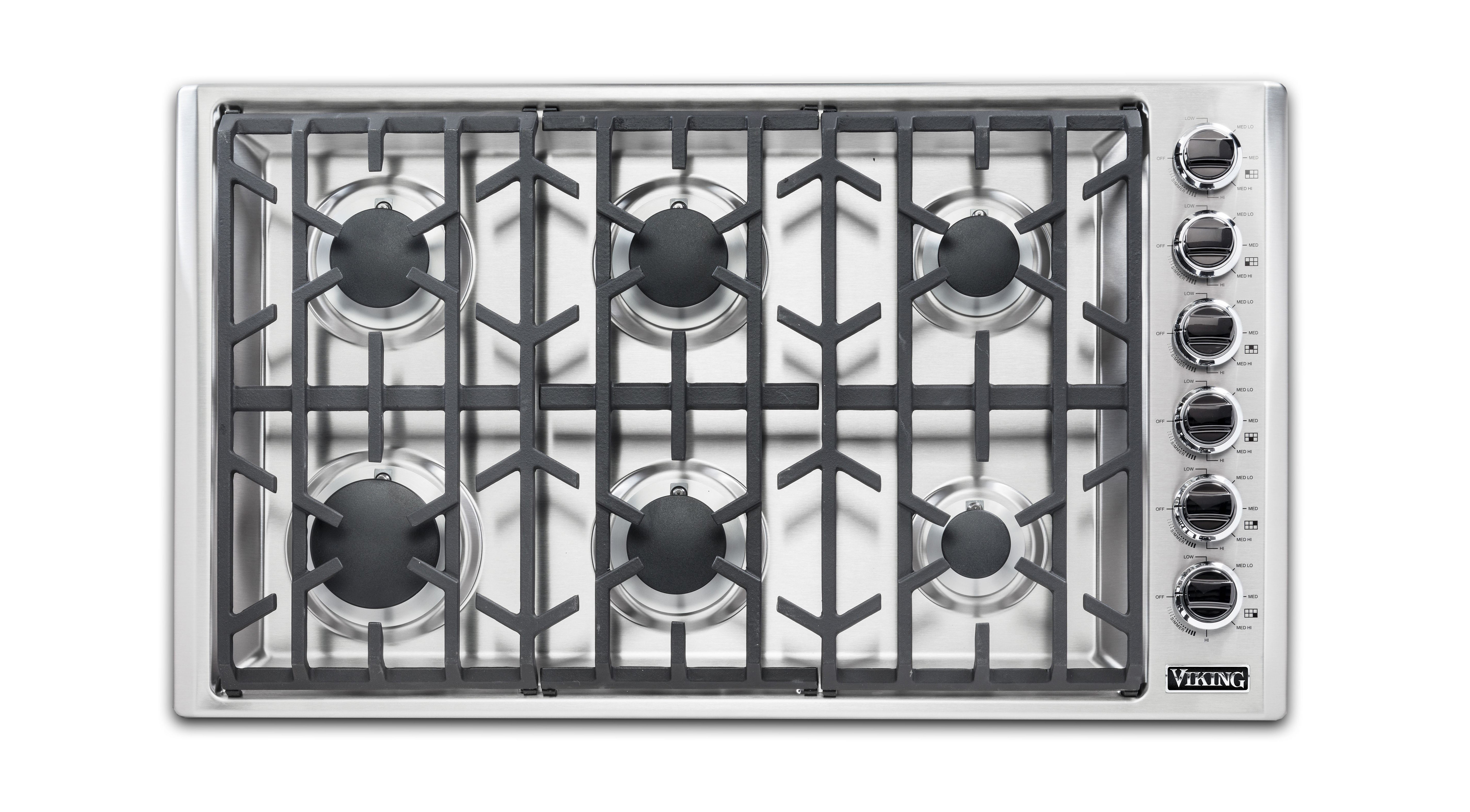 36"W. Gas Cooktop VGSU53616BSSLP
