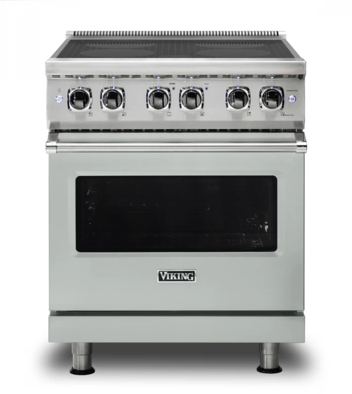 Viking 30" Electric Induction Range Arctic Gray VIR53014BAG Picture 1