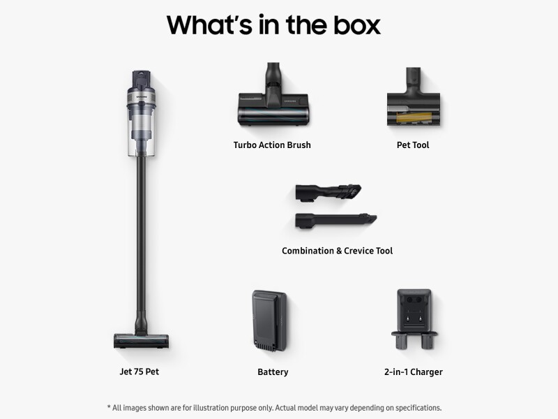 Samsung Jet™ 75 Pet Lightweight Cordless Stick Vacuum in Teal Silver VS20B75AGR5AA