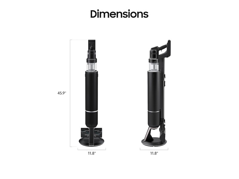 Bespoke Jet AI Cordless Stick Vacuum with All-in-One Clean Station in Satin Black VS28C9762UK