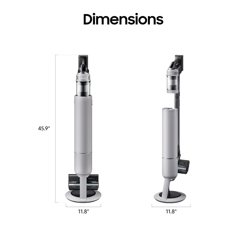 Bespoke AI Jet™ Lite Cordless Stick Vacuum with All-in-One Clean Station® and 280AW Suction Power in Pebble Gray VS80F28DMPAA
