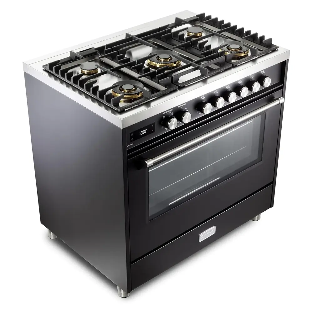 36" Ultima Dual Fuel Range Matte Black VUFSGE365E