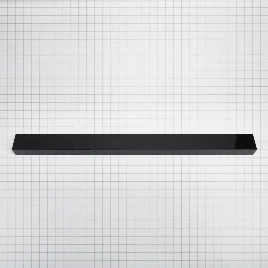 30" Slide-in Range Rear Trim Kit, Black, with (1) metal trim piece and installation instructions W10113902A