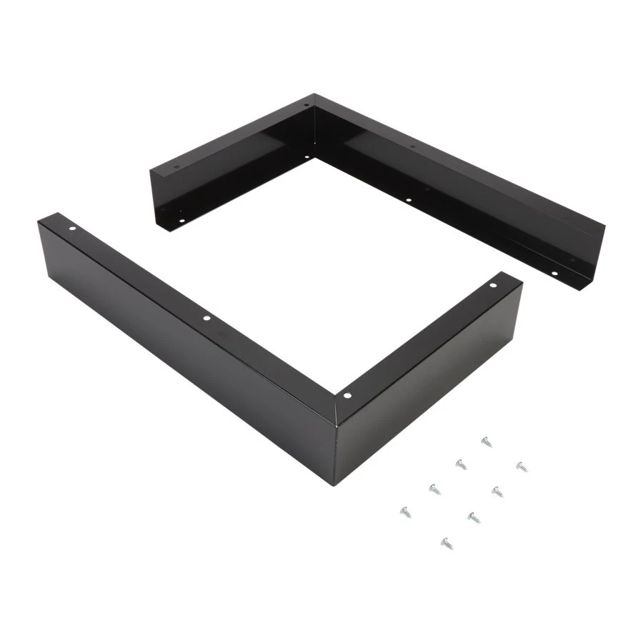 3" X 17 1/4" X 11" Microwave Side Panel Kit with (2) black filler panels, mounting hardware, and instructions W10164739