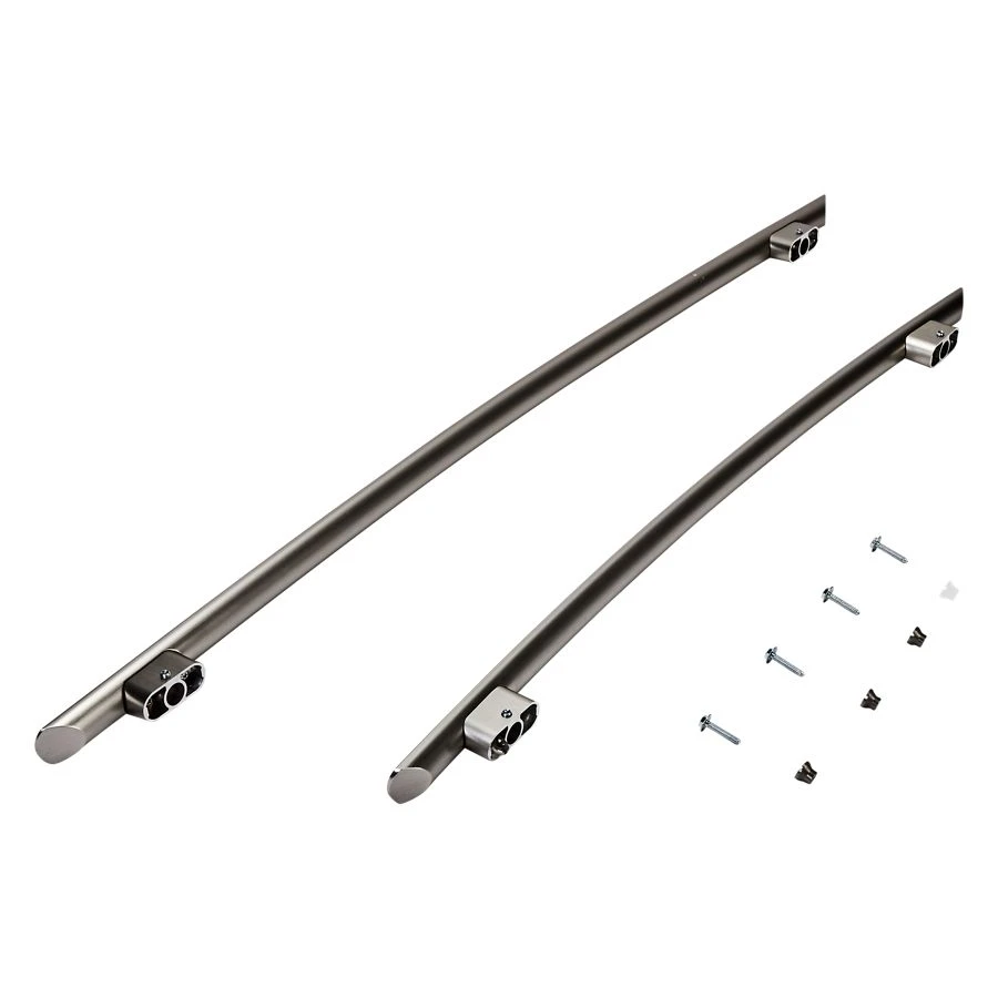 Refrigerator Euro-Style New Handle Kit for Built-In, Non-Dispensing Bottom Mount Models with Wood Panels - Stainless Steel W10250638