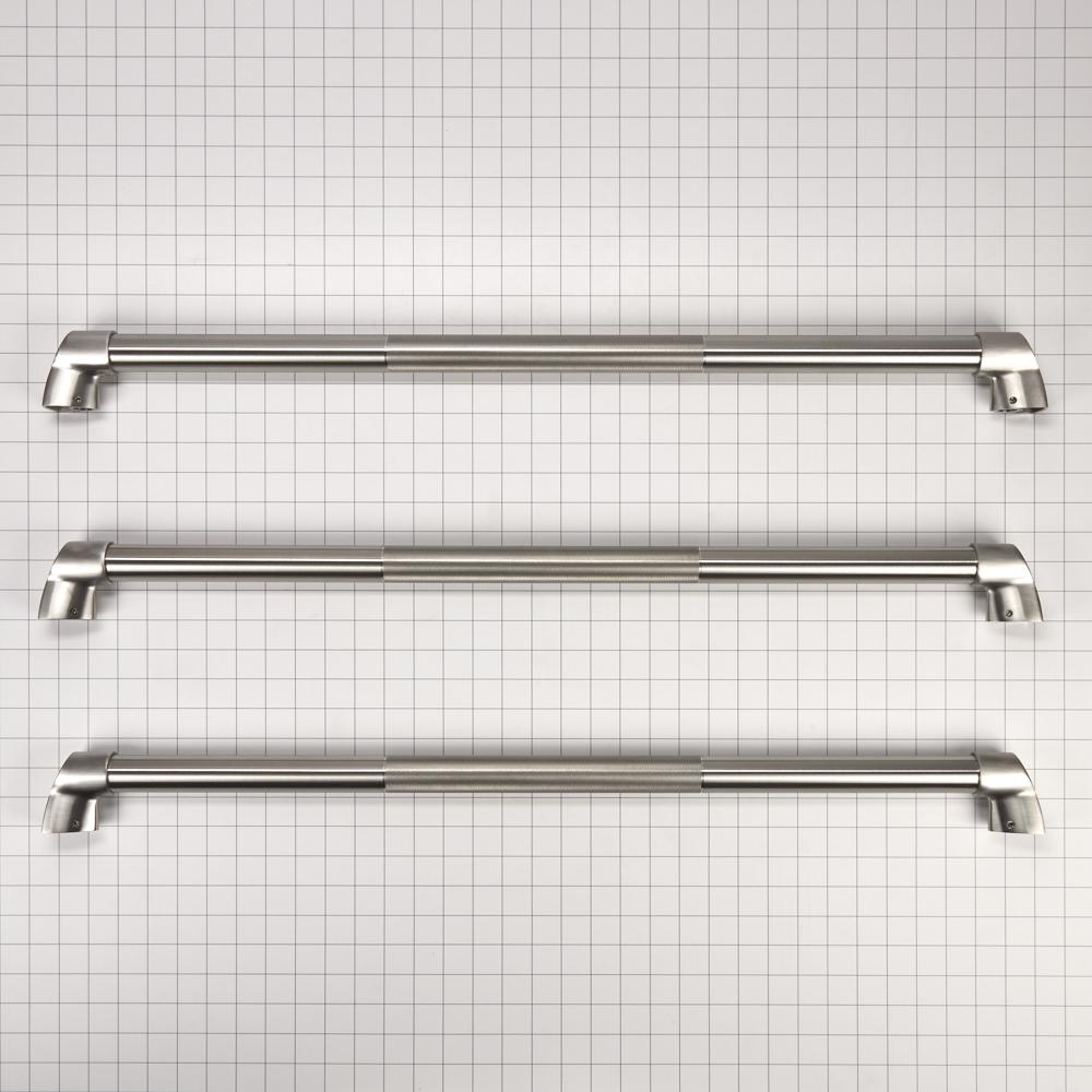 Refrigerator Euro-Style Handle Kit for FDBM, Non-Dispensing Models with Wood Panels - Stainless Steel W10250642