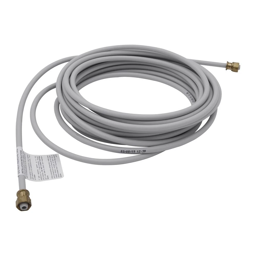 Refrigerator Water Line Installation Kit, Gray, with 25' of PEX tubing and 1/4" fittings for ice and water hook up W10267701RP