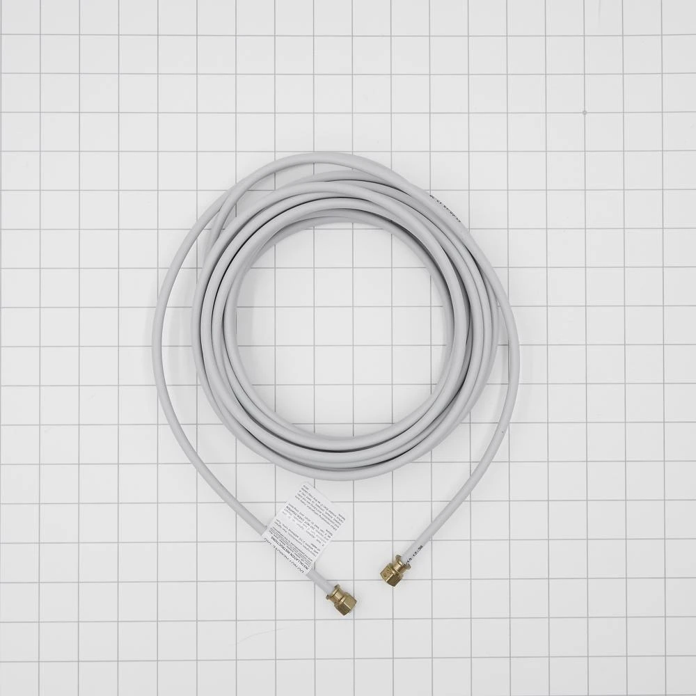 Refrigerator Water Line Installation Kit, Gray, with 25' of PEX tubing and 1/4" fittings for ice and water hook up W10267701RP
