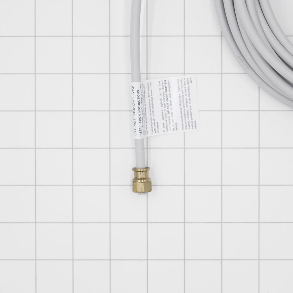 Refrigerator Water Line Installation Kit, Gray, with 25' of PEX tubing and 1/4" fittings for ice and water hook up W10267701RP
