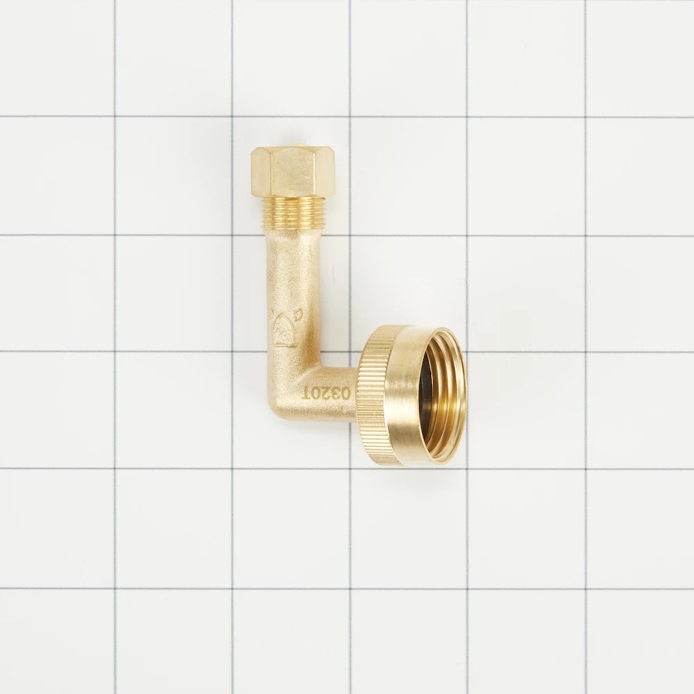 Dishwasher Water Line Installation Kit With 6' Braided Hose, 3/8" Comp X 3/8" Npt Male Elbow Fitting, 3/4" Nh X 3/8" Comp Gooseneck Fitting With Epdm Washer, Teflon Tape, And Instructions W10278636RC