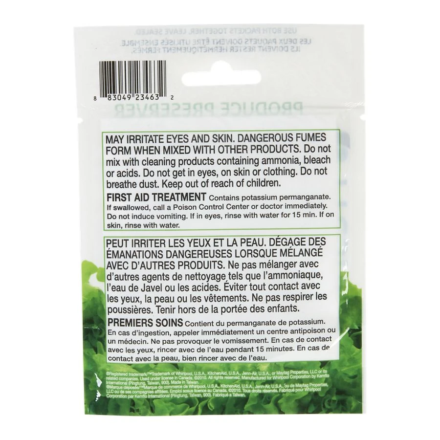 Produce Preserver Replacement Filters To Extend Freshness Of Produce Up To 4 Days Longer W10346771A