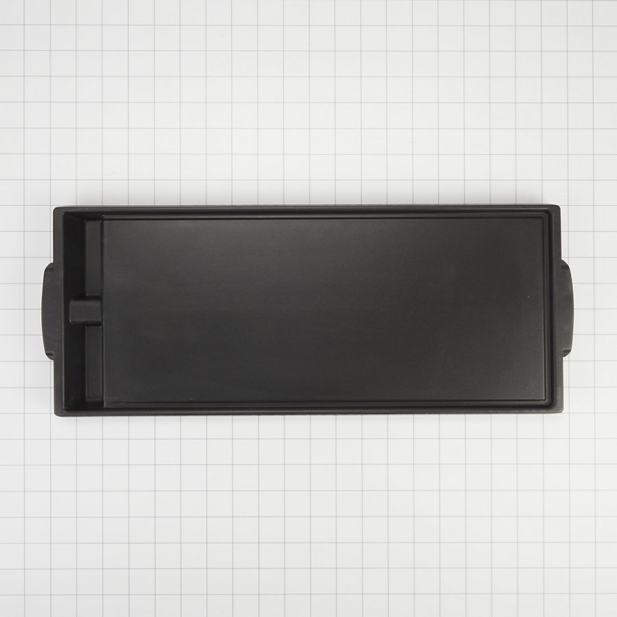 Range Griddle - Black With Non-stick Surface Cast Aluminum, 2-divided Grease Wells And Recessed Drain Channels (1-in H X 7 3/4-in W X 19 3/4-in D) W10432544