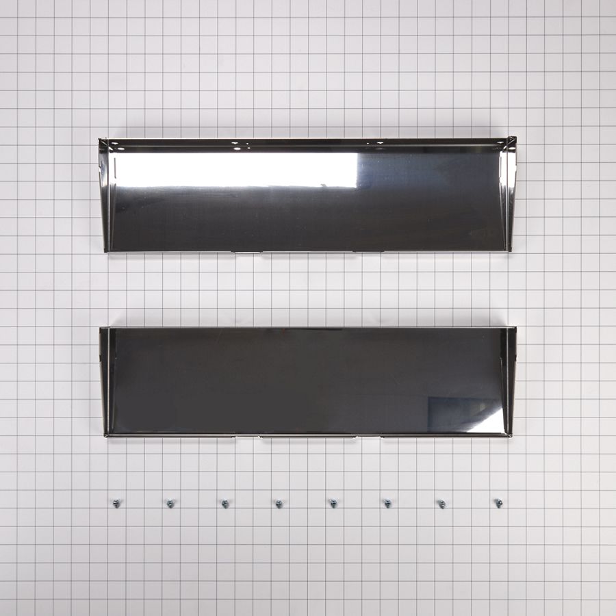 Jennair Wall Hood Chimney Extension Kit For Installation Of 36-in Hood Into 48-in Opening - Stainless Steel (includes Two Panels And Eight Screws) W10646269