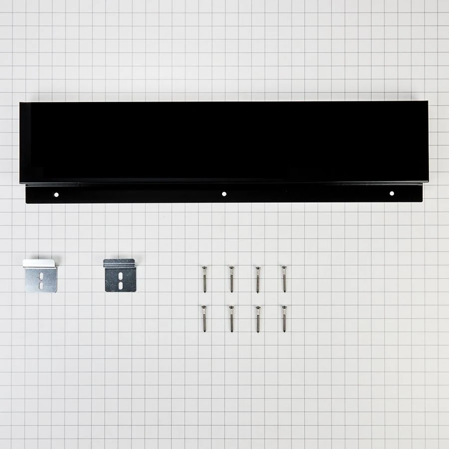 Slide-in Range Backsplash, Black, Size: 6" H W10655449