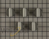 Gas Cooktop Control Knob Kit (Set of 5) - Stainless Steel W10698166