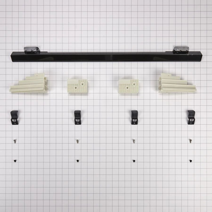 30" Built-In Range Flush Installation Trim Kit, Black, fits JMW3430DB W10837589