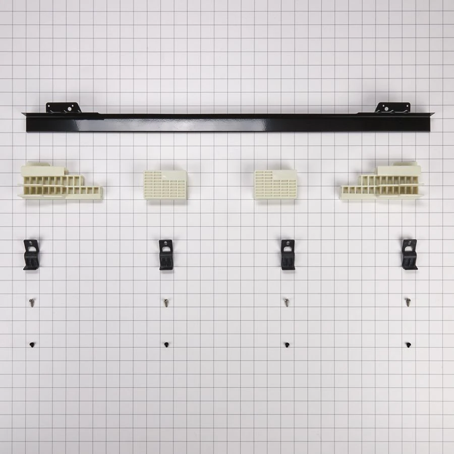 30" Built-In Range Flush Installation Trim Kit, Black, fits JMW3430DB W10837589