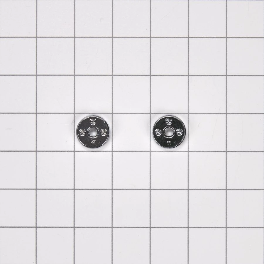 Refrigerator Handle Medallion Kit with 2 Medallions and Wrenches for KAD Models - Chrome W10846205