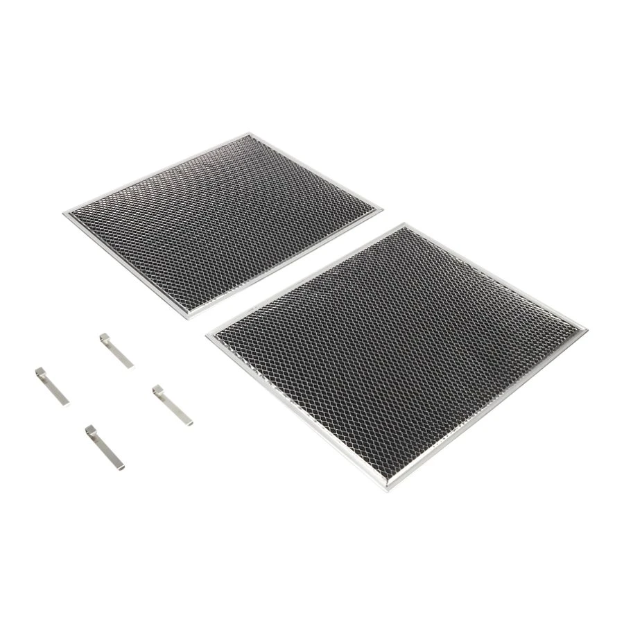 30-IN Range Hood Recirculation Filter Kit - Silver (Includes Two 16 1/2-IN X 11 1/2-IN Charcoal Filters and Four Clips) W10905734