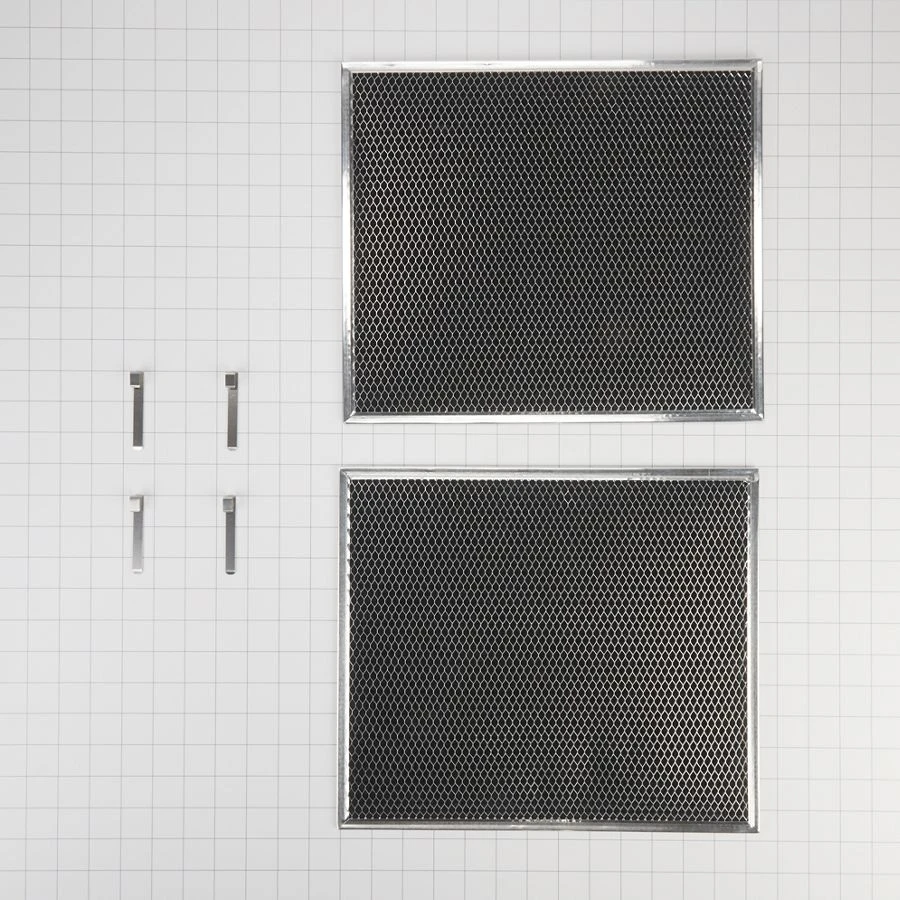 30-in Range Hood Recirculation Filter Kit - Silver (includes Two 16 1/2-in X 11 1/2-in Charcoal Filters And Four Clips) W10905734