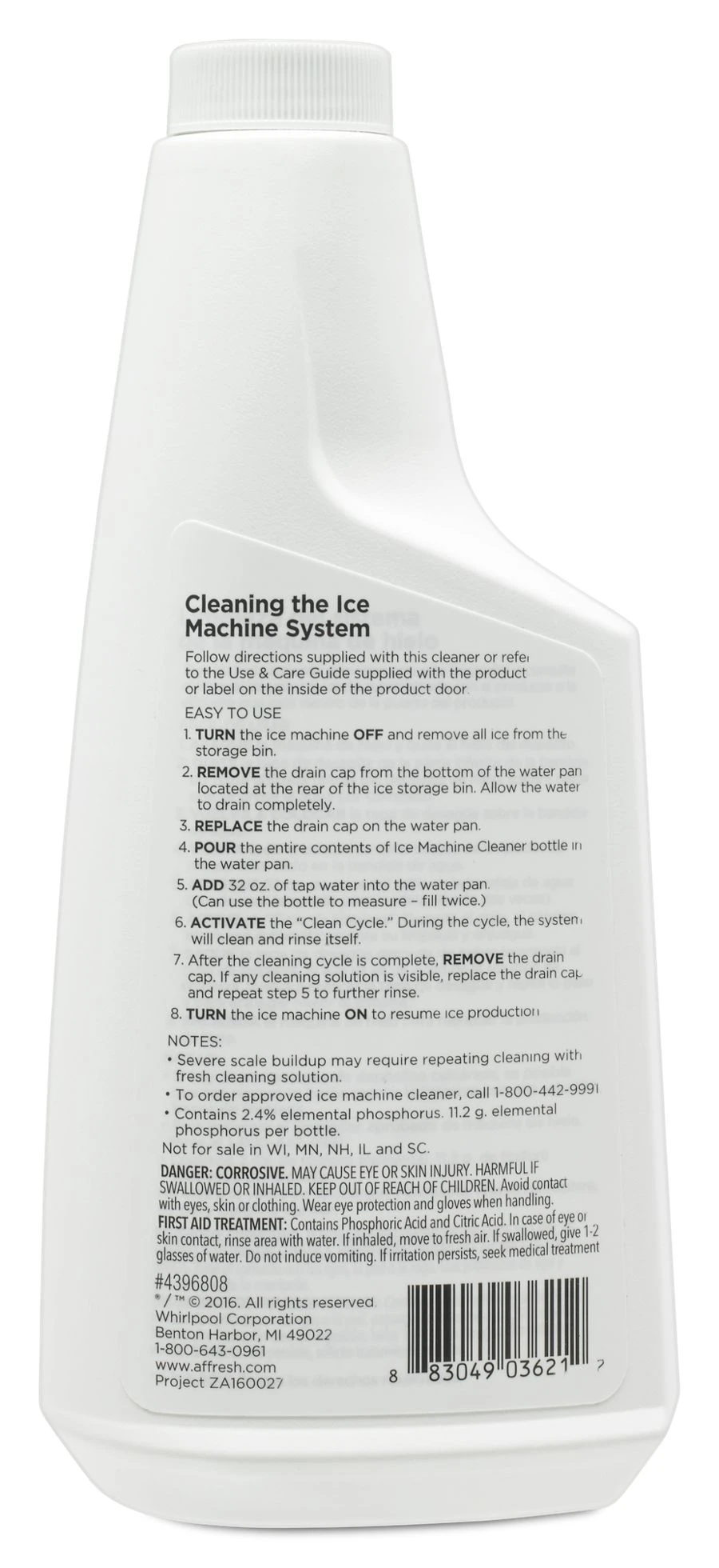 Affresh Ice Machine Cleaner W11179302