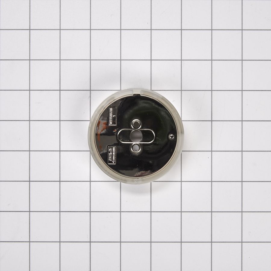 Jennair 3-in D Single Bezel For Rise-style Commercial Range And Rangetop Griddle Knobs - Chrome W11323024