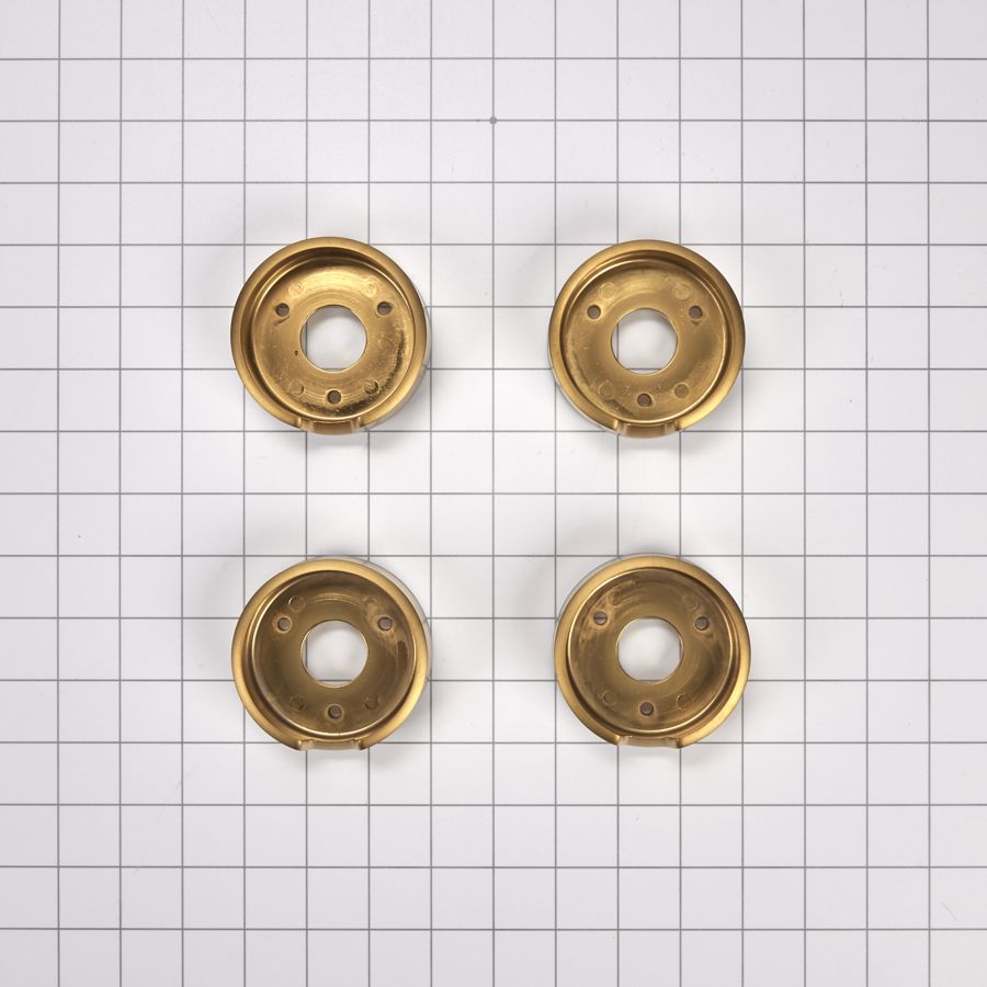 Jennair Bezel (set Of 4) For Rise-style Commercial Range And Rangetop Knobs - Brass W11323068
