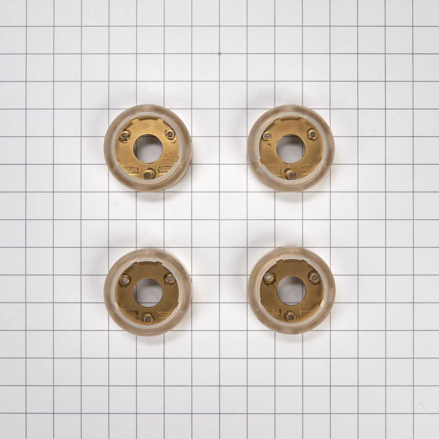 Jennair Bezel (set Of 4) For Rise-style Commercial Range And Rangetop Knobs - Brass W11323068