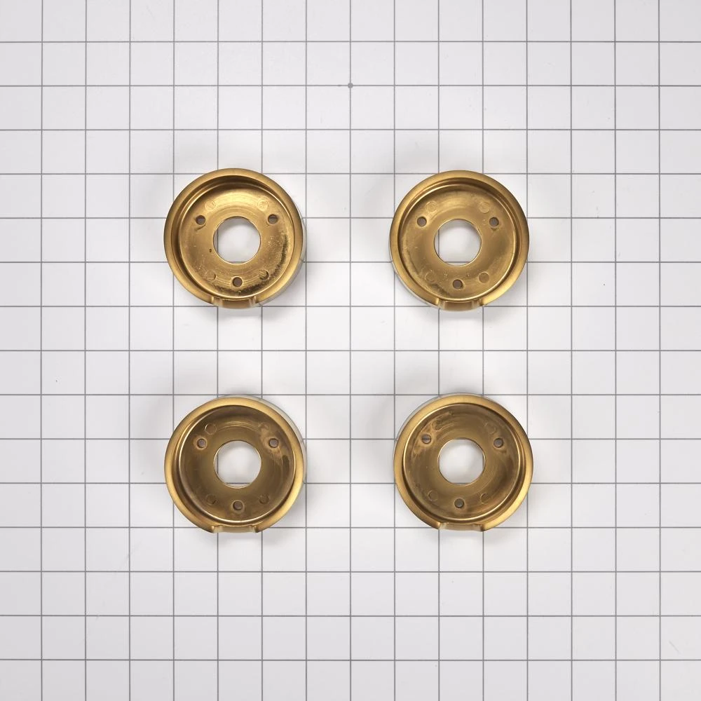 JennAir Bezel (Set of 4) for Rise-Style Commercial Range and Rangetop Knobs - Brass W11323068