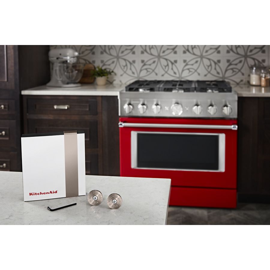 Commercial-Style Range Handle Medallion Kit W11368841BN