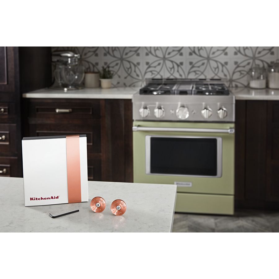 Commercial-Style Range Handle Medallion Kit W11368841CF