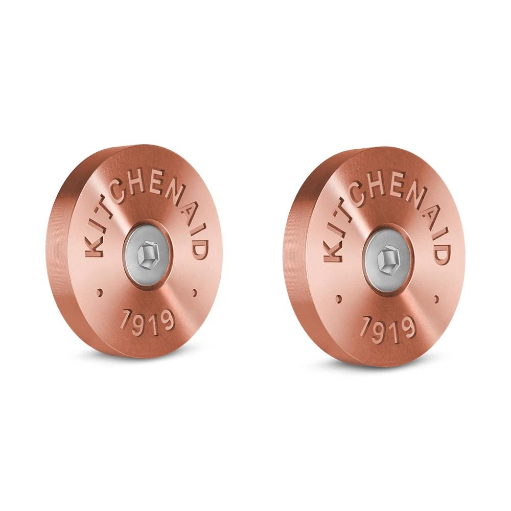 KitchenAid Commercial-Style Range Handle Medallion Kit - Copper (Includes Two Medallions, Screws, and One 1/8-IN Hex Wrench) W11368841CF