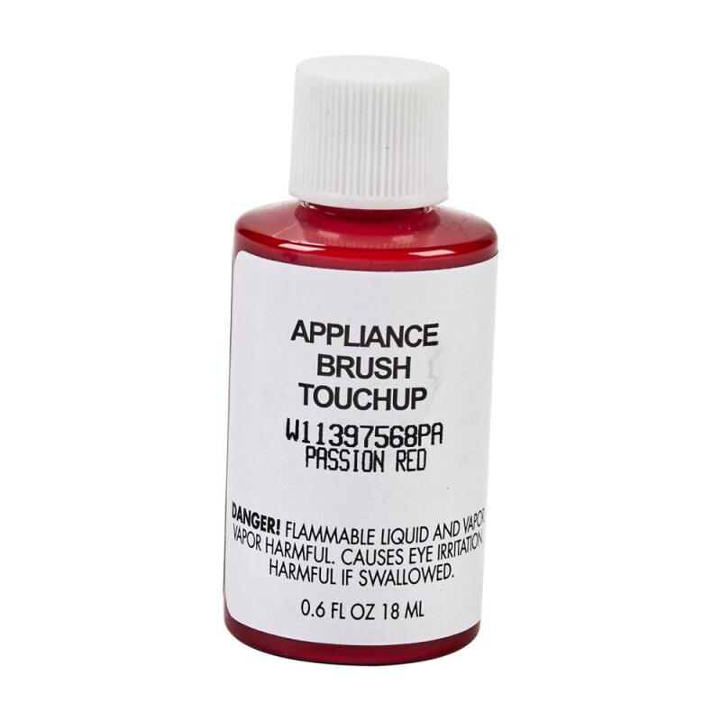 Whirlpool Appliance Touchup Paint Bottle Passion Red W11397568PA Picture 1