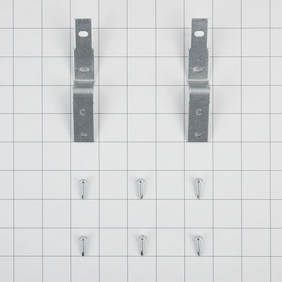 Washer & Dryer Stacking Kit with 23" adhesive pads (2), 2 galvanized steel brackets, and 4 screws W11404611