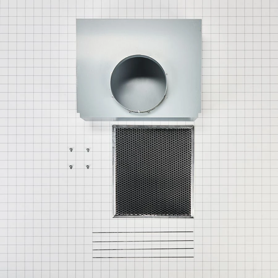 Range Wall Hood Charcoal Filter Recirculation Kit - Silver W11430939