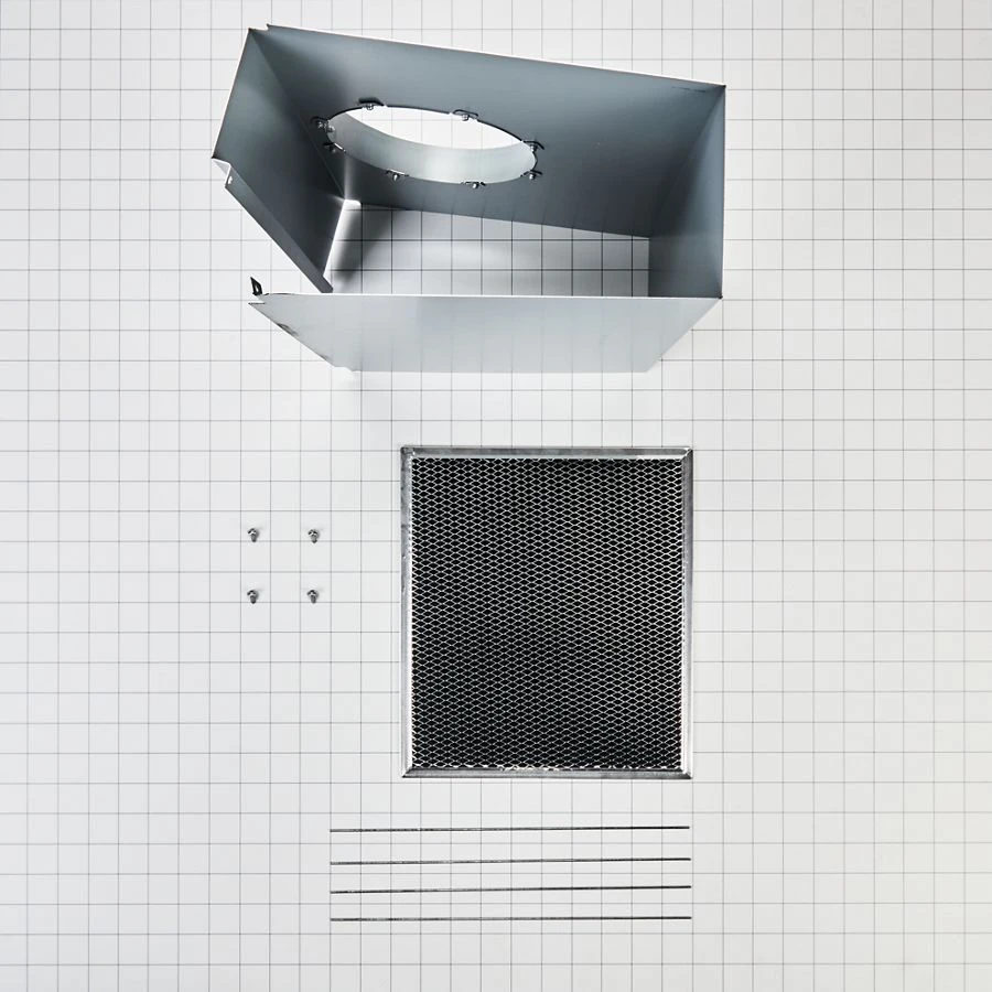 Range Wall Hood Charcoal Filter Recirculation Kit - Silver W11430939