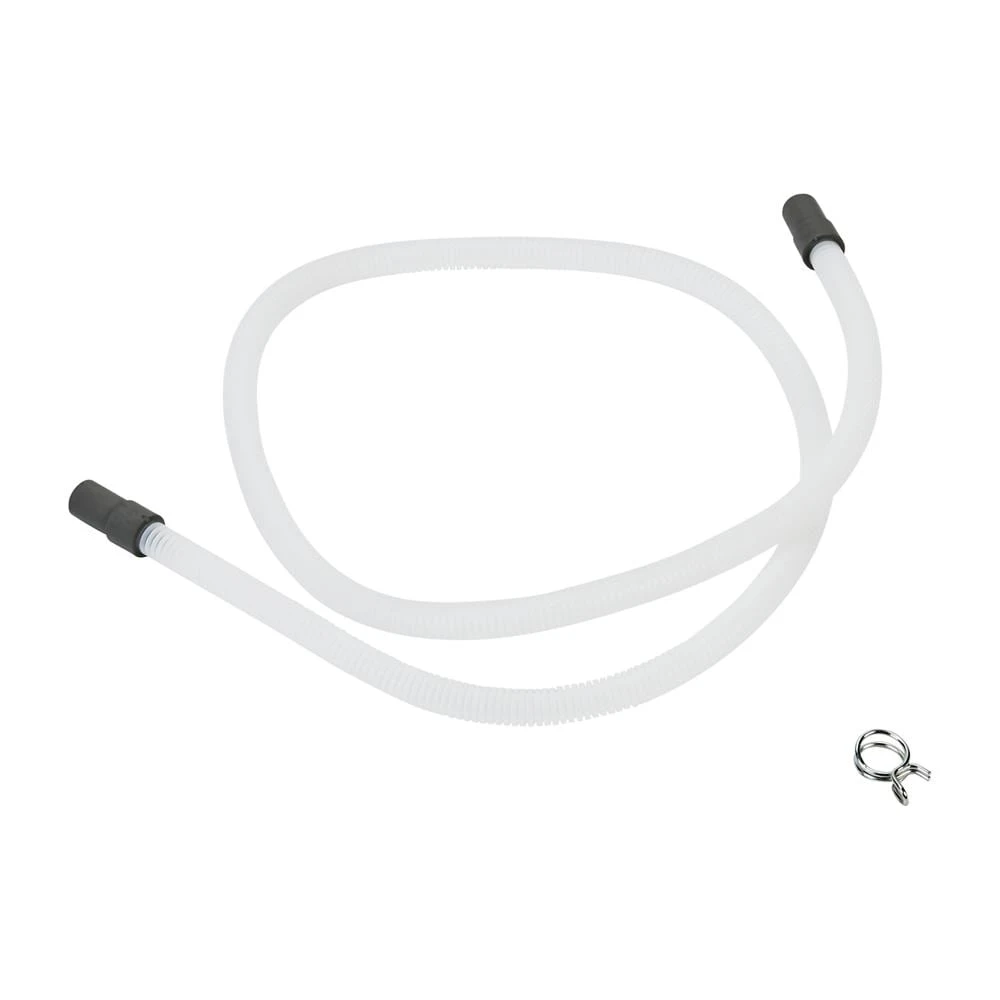 4' Transparent Washer Drain Hose with 1 clamp that fits WCD3090JW, WCD5090JW, YWCD3090JW W11441078