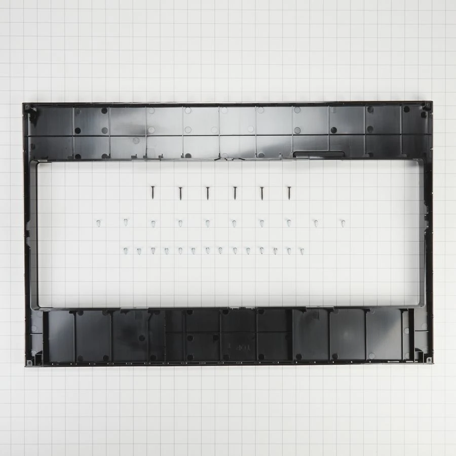 Built-in Low Profile Microwave Standard Trim Kit With Pocket Handle, Stainless Steel, Fits Cut-out Height 17-1/2" W11451313