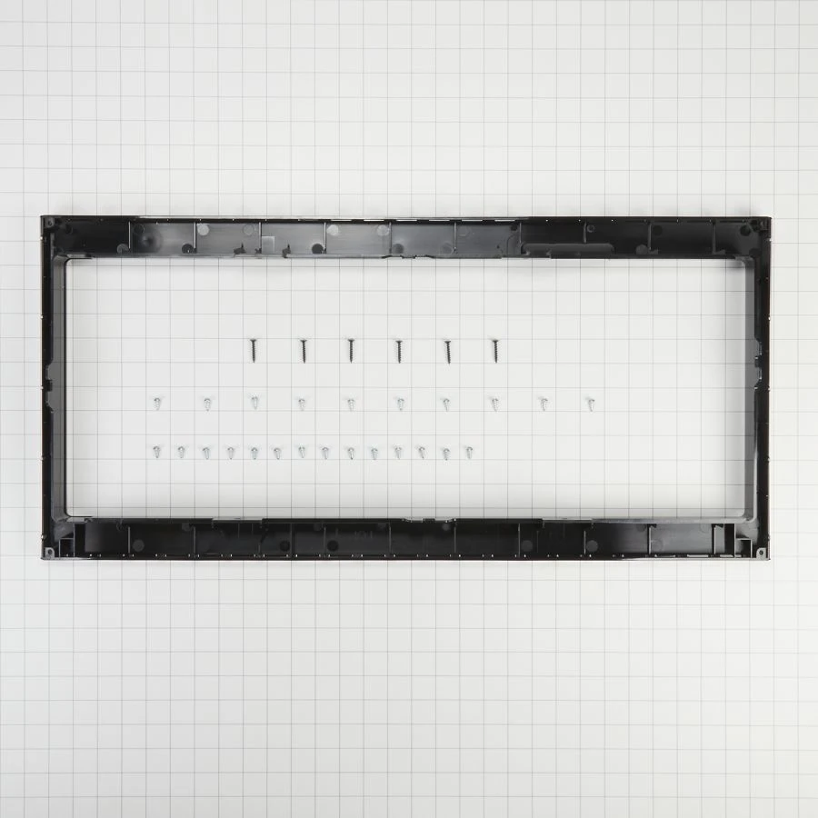 Built-In Low Profile Microwave Slim Trim Kit with Pocket Handle, Stainless Steel, fits cut-out height 12" W11451314