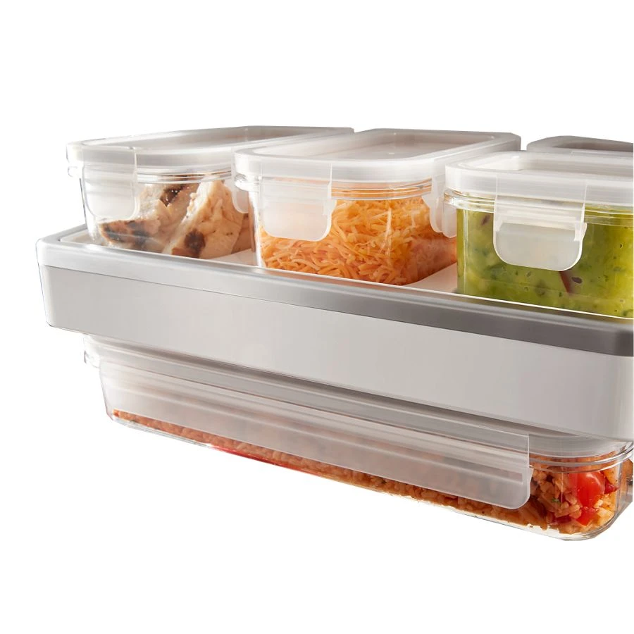 Refrigerator Prep and Store Shelf Kit with 5 Bins, 5 Lids, and 1 Shelf for Models wrf757sd and wrf767sd W11728693