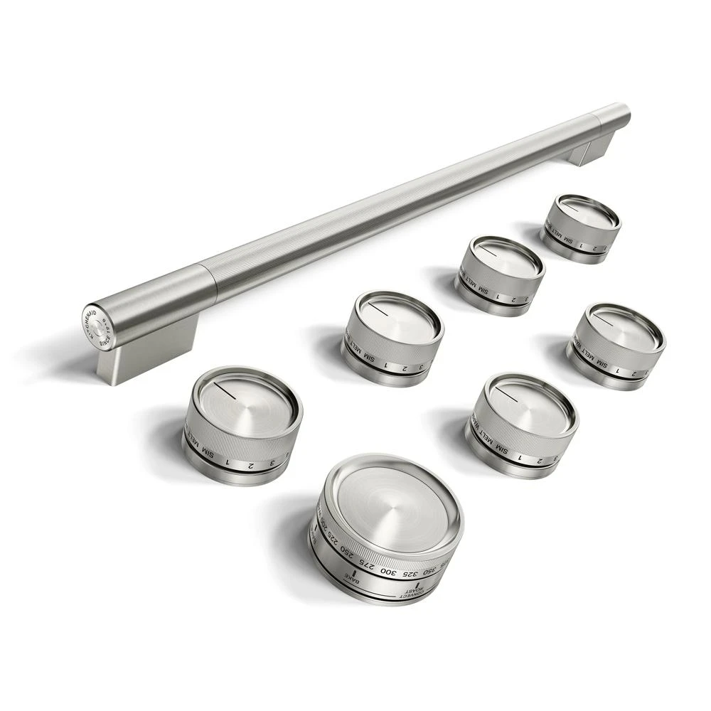 Stainless Steel Handle and Knob Hardware Accessory Kit for 36" Commercial-Style Induction Range W11774740