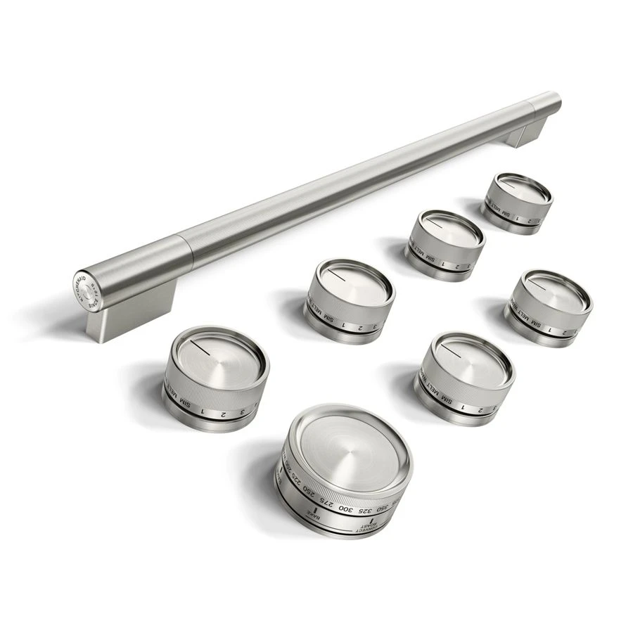 Stainless Steel Handle and Knob Hardware Accessory Kit for 36" Commercial-Style Induction Range W11774740
