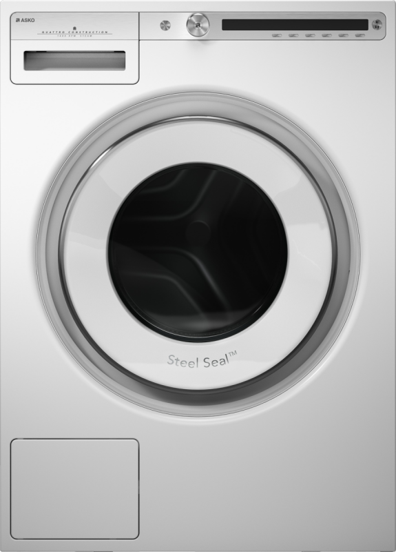 Asko 23 7/16" Front Load Washing Machine in White White W4114CW Picture 1