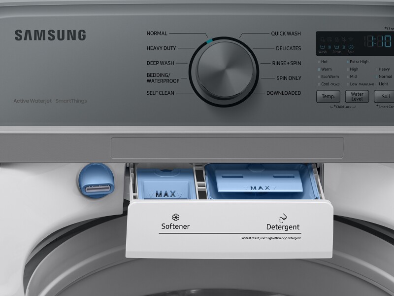 4.6 cu. ft. Large Capacity Smart Top Load Washer with ActiveWave™ Agitator and Active WaterJet in White WA46CG3505AWA4