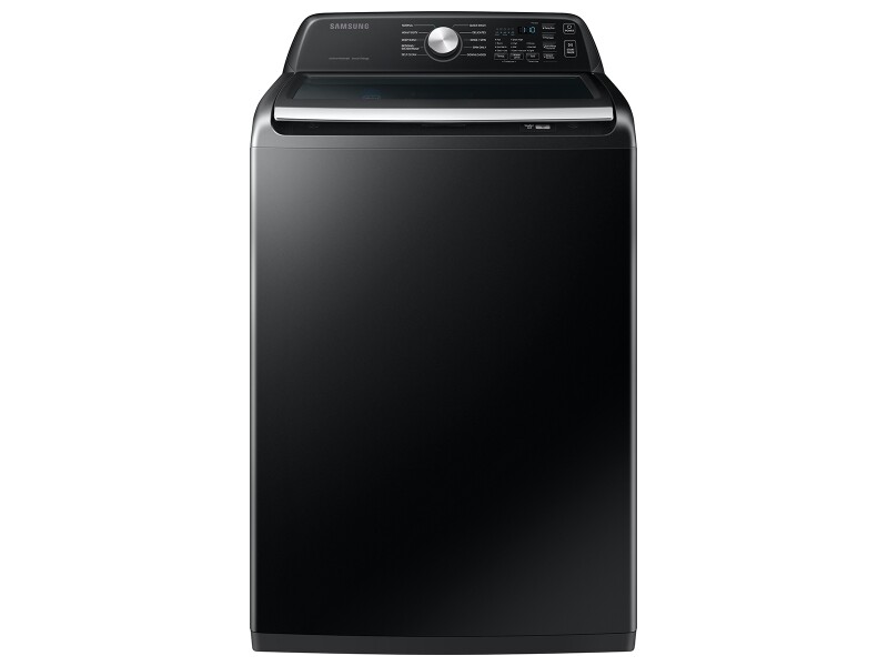 4.7 cu. ft. Large Capacity Smart Top Load Washer with Active WaterJet in Brushed Black WA47CG3500AVA4